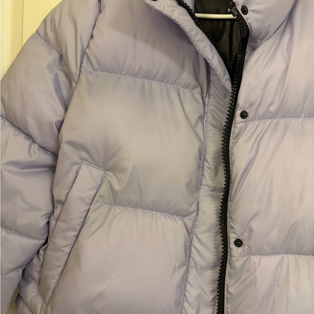 Calvin Klein Lavender Puffer Coat - Picture 2 of 4